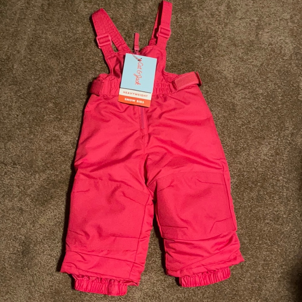 NWT Cat & Jack 12 Month Snow Bibs